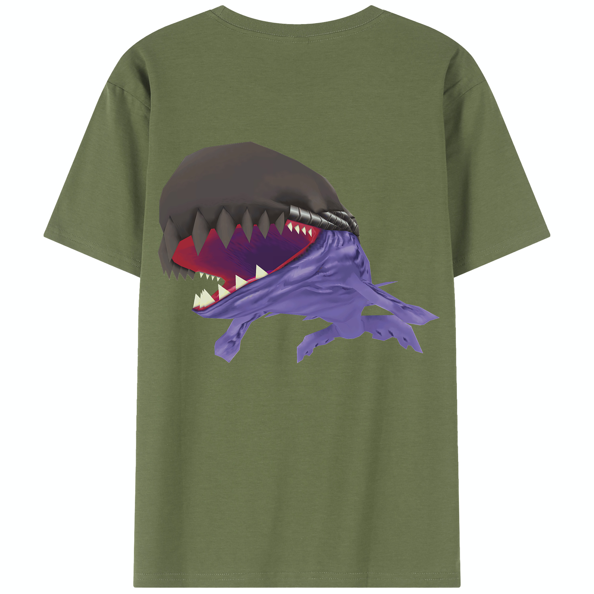 （画像用） Digimon デジタルモンスター/デジモン 綿100％半袖Tシャツ（背面プリント）